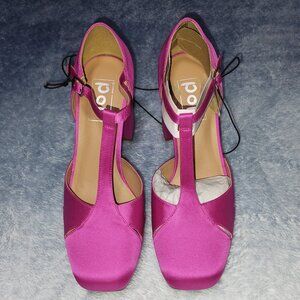 Women's POP Westerly Hot Pink Block Heels Size 8.5 M. NWOB Retail $80.00.